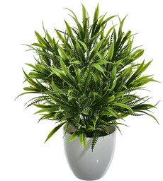 SZTUCZNE KWIATY ROŚLINA W DONICZCE TROPIKALNA OZDOBA DEKORACJA