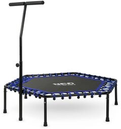 Trampolina fitness, z uchwytem, Neo-Sport, 127x118 cm, niebieski