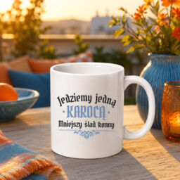 Jedziemy jedną karocą, mniejszy ślad konny - kubek
