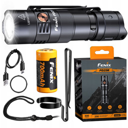 Latarka Fenix PD25R 800lm 250m 6 Trybów Usb-c