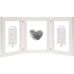 Kolor ramki: beżowy, zielony (zdjęcie): 18 cm wys.