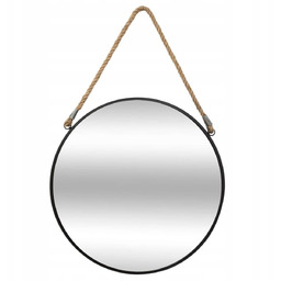 Lustro Okrągłe Z Liną do zawieszenia Loft 55cm