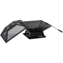 Palenisko z paleniskiem Outsunny 45x45x34cm., czarne