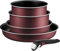 Zestaw garnków TEFAL L7249602 Bordowo-czarny