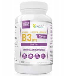 WISH Witamina B3(PP) 500mg 120caps