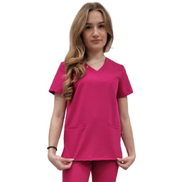 Bluza medyczna amarant basic premium roz. 3XL