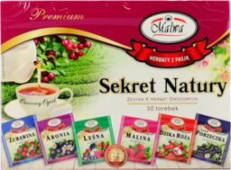 Malwa owocowa 30 kopert zestaw herbat owocowych Sekrety