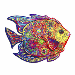 Drewniane Puzzle Lśniąca ryba 198szt.