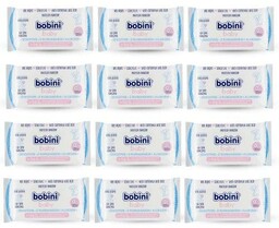 Zestaw 12x BOBINI BABY SENSITIVE Chusteczki nawilżane, 60
