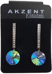 Kolczyki zestaw stal chirurgiczna na prezent Swarovski