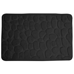 Dywanik łazienkowy RIMINI 60 x 95 cm czarny