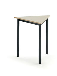 Biurko BORÅS TRIANGEL, 700x700x720 mm, brzoza laminat, antracyt