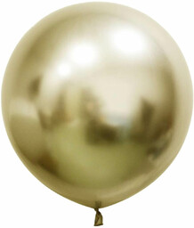 Balon olbrzym platynowy jasnozłoty - 60 cm -