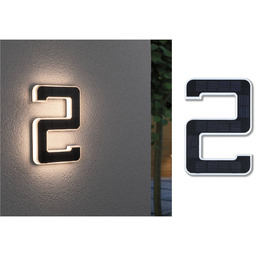 Paulmann numer domu LED solarny 2 Solar-Hausnummer, czarny,
