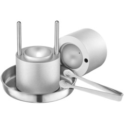 Prasa do lodu, aluminiowa 53 mm, ze szczypcami