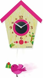 Nowoczesny designerski zegar ścienny z wahadłem dla dzieci,