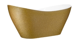 Besco Viya Glam srebrna 160x70cm wanna wolnostojąca +