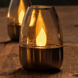 Lampy stołowe LED Pedas, zestaw 10 sztuk, szary