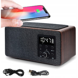 Radiobudzik Bluetooth Z Ładowarką Indukcyjną Manta Radioodtwarzacz RDI910WC