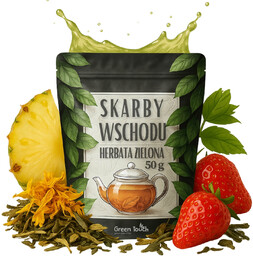 Skarby Wschodu 50 g herbata zielona z ananasem,