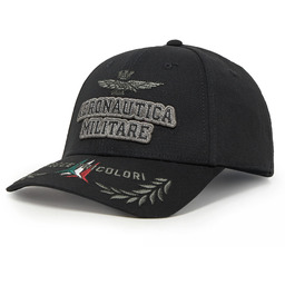 Czapka z daszkiem Aeronautica Militare 251HA1104CT2261 Czarny