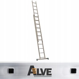 Drabina aluminiowa 2-elementowa wysuwana przystawna Alve Eurostyl 2x7