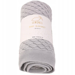 Kocyk niemowlęcy bawełna 100% ażurowy Lemonii