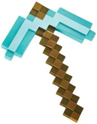 Minecraft replika kilofa - Diamond Pickaxe 40 cm