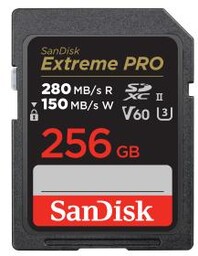 SANDISK Extreme PRO SDXC 256GB 280/150 V60 Karta