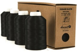 ŁUCZNIK Zestaw nici Elastic 04.066 Czarny (4 sztuki)