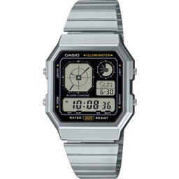 CASIO Zegarek Vintage A130WE-1AEF Srebrny