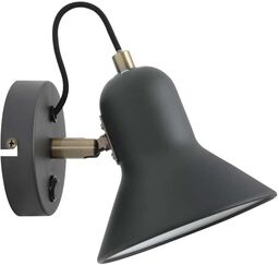 Industrialna LAMPA ścienna ASTAMA LP-1122/1W BK Light Prestige