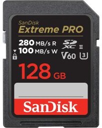 SanDisk Extreme PRO SDXC 128GB 280/90 V60 Karta