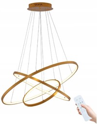 Lampa Wisząca 3 Ringi Sufitowa żyrandol 100W Pilot