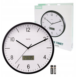 Zegar ścienny Hama Lanzarote z termometrem i higrometrem