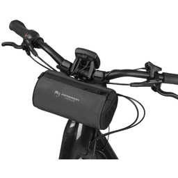 Pojemna, czarna sakwa na kierownicę rowerową - Peterson