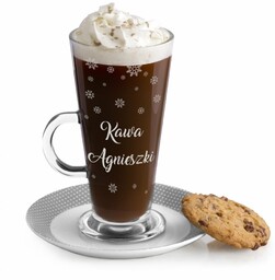 Szklanka do latte z grawerem dla niej