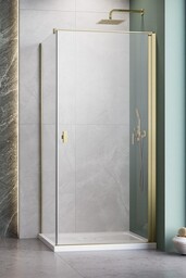 Radaway Nes Kdj I Brushed Gold kabina 90x90cm