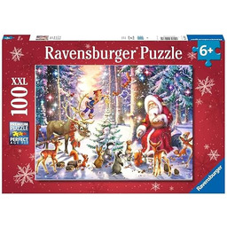 Kinderpuzzle 100 XXL Teile - Waldweihnacht