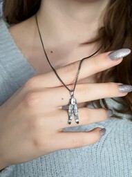 Wisiorek srebrny - Narty małe