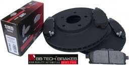 Przednie klocki + tarcze hamulcowe BB-TECH Nissan Quest