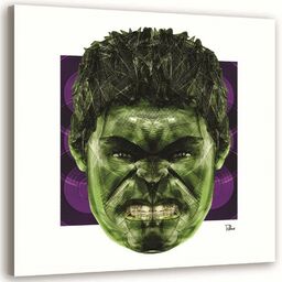Obraz na płótnie, Zielona głowa Hulka - Rubiant