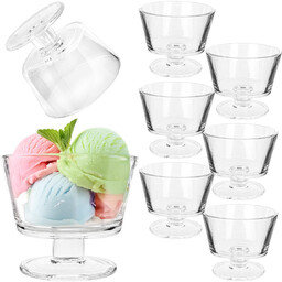 Pucharek do lodów Torza 290ml na nóżce wzór