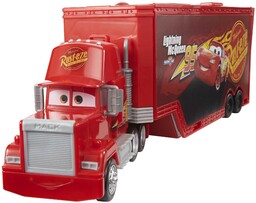 Disney Pixar Auta Maniek Transporter-Zestaw 2w1, zabawkowa ciężarówka