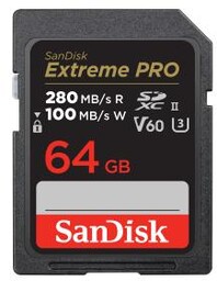 SanDisk Extreme PRO SDXC 64GB 280/100 V60 Karta