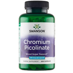 SWANSON Chromium picolinate Pikolinian chromu 200 mcg, 200