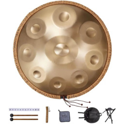 Bęben handpan 55,9 cm, 9 nut, d-moll, bęben