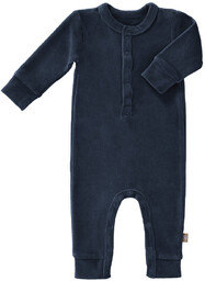 Fresk Rampers welurowy 6-12 miesięcy Indigo blue