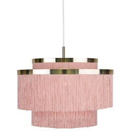 Lampa Wisząca Globen Lighting, pudrowy róż, jadalnia, metal