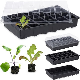 Relaxdays Szklarnia pokojowa, zestaw 3 szt., mini szklarnia